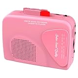 Tragbarer Kassettenspieler und Kassettenrekorder mit AM/FM-Radio, integriertem Lautsprecher, Kopfhöreranschluss und Gürtelclip