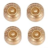 Ästhetische Attraktivität mit Funktionalität, mehrfarbige Vinyl-E-Gitarrenknöpfe, perfekt geeignet für alle LP-Modelle (Gold)