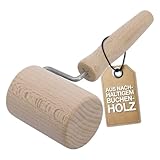 Westmark Backblech-/Teigroller, zylindrisch, für eckige Backformen, aus Buchenholz, ø 5,4 cm, Holz, Woody, Hellbraun, 30042270