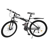 Jerool 26-Zoll-High-End-Mountainbike, Aluminium-Fahrrad, Mountainbike, mit Scheibenbremsen und Speichenrädern, Unisex-Fahrrad für Männer und Frauen