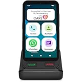 SPC Zeus 2 + Handyhülle | Smartphone für Senioren Kompatible mit App Fernverwaltung und -ortung | Easy-Mode, physische Tasten, XXL-Symbole | 5' Display, Dual-Kamera, 64GB | Ladestation, SOS-Taste