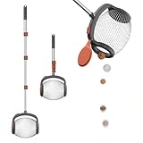 BOUDECH Bawang Obstpflücker, 2 bis 4 cm Durchmesser, mit Teleskopstange aus Stahl, zum Sammeln von Obst, Haselnüssen, Kastanien und Gegenständen