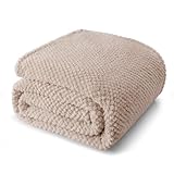 Whale Flotilla Kuscheldecke Sofadecke Wohndecke Tagedecke, Weiche und Warme Flanell-Decke, 150x200 cm, Beige