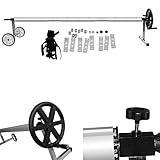 Melko Pool Aufroller mobiles Aufrollsysteme für Poolfolien, Aufroller für Solarfolie, für Pools mit 3 bis 5,7 Meter Breite, inkl. Befestigungsmaterial