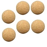 PEPLAYTAL 6 Stück Table Football Accessoires Fußballspiel austauschbare Kickerbälle Foosball -Tischteile Fußball-Accessoire Tischfußballzubehör verschleißfester Fußballkicker Kork Khaki