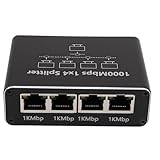 Ethernet -Splitter 1 Bis 4, 1000 Mbit/S Hochgeschwindigkeits -Ethernet -Kabel -Splitter für CAT 6 7 8 - LAN -Erweiterung für Mehrere Geräte