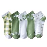 Haussocken für Damen, modisch, frisches Muster, bequeme Sommersocken, rutschfeste Socken, mintgrün, Einheitsgröße