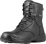 ACE Schakal Herren-Stiefel - Einsatz-Schnürstiefel aus Crazy Horse Leder für Männer - robust und wasserdicht - Schwarz - 45