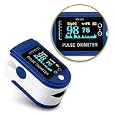 Naukita Pulsoximeter Finger Puls Pulsmessgerät Oximeter Messgerät Sauerstoff Blut SpO2