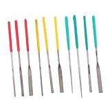 1 Set Diamantfeilen Set Werkzeugschleifen Diamantfeilen Legierung Holzraspel Flache Schrägfeile Mehrzweckfeile Hartmetallfeile Robuste Feile Metall