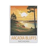 1000 Teile Puzzle Für Erwachsene Und Kinder，Arcadia Bluffs Michigan，Stressabbau Herausforderung Bodenpuzzle DIY Home Wanddekoration（50x70cm）-HZ77