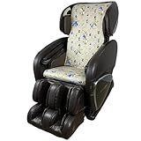 Gycdwjh Staubdichter Massagestuhl-Bezug, Stretch-Massagestuhlbezüge aus Milchseide für Chivas Waschbar Sofabezüge für Ganzkörpermassagestühle,Color 4,Upper Body