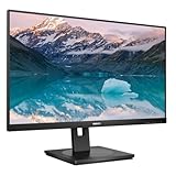 Philips 242S9JML - 24 Zoll Full HD Monitor, höhenverstellbar, Laustprecher (1920x1080, 75 Hz, VGA, DVI, HDMI, DisplayPort, USB Hub) schwarz