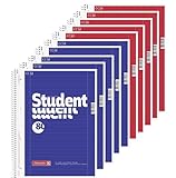 fuellermaus Kollegblöcke A4 80 Blatt Student 5 Blöcke liniert (Lin 27) + 5 Blöcke kariert (Lin 28)