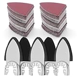 Okeeyseda 130-Teiliges Schleifpad-Set mit Oszillierendem Werkzeug, 5-Teiliges Finger-Schleifpad und 125-Teiliges Finger-Schleifpapier, Multitool-Schleifaufsätze, Ersatzteile und Zubehör