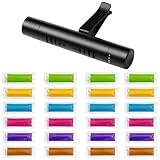 Autoduft, Auto Duft Innenraum, 25 Stück Lufterfrischer Auto Set Mit 24 Duftstäbchen, Für Frische Luft Im Fahrzeug, Büro Und Zuhause, Einfache Montage Am Lüftungsgitter