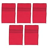 QOXEZY Waschlappen in koreanischem italienischem und asiatischem Stil, Größe 5, hergestellt aus Stoff und Baumwolle, exquisite Bindung. Die Waschlappen sind exquisit gebunden (Rosarot)