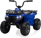 Elektro Quad 12V Für Kinder Ab 2-5 Jahren, Elektrisches ATV-Spielzeugauto Mit LED-Lichtern, Musik & Stoßfestem Design, Robustes Outdoor-Spielzeug Mit 12v Batterie & Sicherer Geschwindigkeitskontrolle