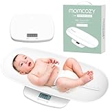 Momcozy Babywaage, abnehmbare Waage für Körpergewichts- und Höhenmessung, Multifunktionswaage für Kleinkinder, Kinder, Haustiere, Erwachsene, Perspektivenschalter, 5 Einheiten, digitaler
