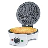 Korona 41007 Herz Waffeleisen | Waffeln sind der ideale Snack für Kinderfeste oder Geburtstage | Kochfläche Ø 20 cm | Leistungsstarke 1000 Watt