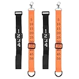 Gogogmee 4 Stück 4 Stück Verstellbare Nylon Kettenclips für Fußballschiedsrichter Robuster Rutschfester Yard Line Markierungsclip für Football Feldzubehör und Schiedsrichter Ausrüstung