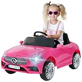Actionbikes Motors Kinder Elektroauto Mercedes CLS 350 | 2,4 Ghz Fernbedienung - Lizenziert - Kinderauto elektrisch - Elektrofahrzeuge - Spielzeugauto - Elektro Auto für Kinder ab 3 Jahre (Pink)