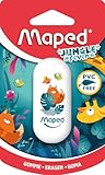 Maped - effizientes Radiergummi, Radierer JUNGLE FEVER – Dschungel-Design – ideal für Kinder