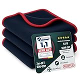 PROTEX© Mikrofasertücher Auto 380 GSM - [Testsieger 2025] fusselfreie & lackschonende Reinigungstücher - extrem saugstark & weich - Poliertuch 40x40 cm - 3er Set
