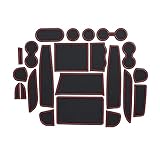 Auto Antirutschmatten für Toyota Alphard 30 AH30 2015-2020, Gummimatten Mittelkonsole Antirutschmatten rutschfest Becherhalter Armlehne Türnaht Matten, Auto Innenzubehör