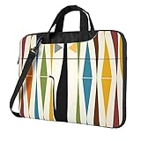 Mid-Century Modern Art Cat Printed Laptop Case, Waterproof Laptop Sleeve, Funny Laptop Carrying Case,, Schwarz, 15.6In