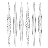 DN DECONATION Kristall Eiszapfen Anhänger Set Weihnachtsdeko Hängend Glas Weihnachtsbaum Dekoration Winter Hochzeit Party Home Decor 6-teilig Klar