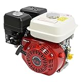 Benzinmotor 4 Takt 7.5 PS 212 cm³ Hubraum Luftgekühlt Für Stromerzeuger Pumpen Baumaschinen Gartengeräte Go-Kart Quad Laubsauger Balkenmäher Mit Recoil Start 3600 U/Min
