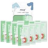 50 Stück Erfrischungstücher Einzeln Verpackt, Feuchtes Toilettenpapier Einzeln Verpackt, Feuchttücher Baby mit 99% Purem Wasser, Gesäß gesicht und Hände Tücher, Unparfümierte Feuchttücher