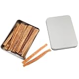 HOLIDYOYO Outdoor Kaminzündholz Natürliche Holzanzünder für Camping Grill Feuerstelle Leicht Entflammbar Holzbriketts für Wanderungen Angeln Familienfeiern