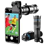 Apexel Teleobjektiv für Smartphone,leistungsstarkes 28-faches HD-Telefon-Teleobjektiv Kameraobjektiv-Set funktioniert mit iPhone, Samsung, Pixel, Android und Allen Smartphones