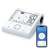 Beurer BM 96 Cardio Blutdruckmessgerät mit EKG-Funktion, Blutdruck- und Pulsmessung am Oberarm, zur Erkennung von Vorhofflimmern (AFib) zur Schlaganfallprävention, für Umfänge von 22-42 cm