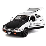 TGRCM-CZ 1/32 Toyota AE86 Initial D Modellauto, Zinklegierung, Rückzieh-Spielzeugauto mit Sound und Licht, für Kinder, Jungen, Mädchen, Geschenk (schwarz)