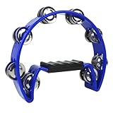 A-Star Half Moon Tambourine - Blue