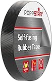 POPPSTAR 1x selbstverschweißendes Universal Isolierband und Dichtungsband, LxBxH 10m x 19mm x 0,76mm, schwarz