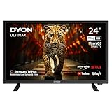 DYON ULTIMAX 24H-TI-W - 24 Zoll (60 cm) HD Smart TV mit Samsung Tizen OS, Triple Tuner (DVB-C/-S2/-T2), Samsung Smart Hub, Prime Video, Netflix, Disney+ [2025]
