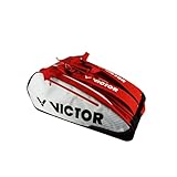 VICTOR Schlägertasche Multithermobag Badminton Tennis Squash Tasche, Rot/Weiß