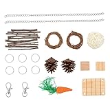 YARNOW 10 Stück Hamster- Hamster hamsterspielzeug Nagetier Kauspielzeug beissen Bissfestes für Hamster klein Hasenspielzeug Hamster molaren hölzern
