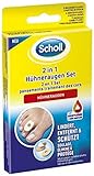 Scholl 2in1 Hühneraugen Set - Mit 6 Druckschutzpflaster, 6 Hühneraugenpflastern und 9 Druckschutz Schaum-Pflastern - 1 Set