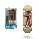 Professionelles Fingerboard aus Natürlichem Ahornholz - Finger-Skateboard - Kleines Finger-Skate - Farbe: Dino