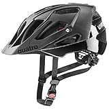 uvex quatro cc - sicherer MTB-Helm für Damen und Herren - individuelle Größenanpassung - optimierte Belüftung - all black - 52-57 cm