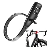 Hogvinnatil Schlösser für Fahrrad, Sicherheitskabel mit Code | Sicherheitszubehör Diebstahlschutz für Tür, Kinderwagen, Tor, Ski, Kühlschrank, Skateboard, Roller