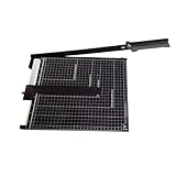 Papierschneider Papierschneidemaschine A4 Hebelschneider aus Metall Schneidemaschine Fotoschneider, Papier Schneidegerät für Zuhause, Schule und Büro,32 x 25 x 5 cm,Schwarz