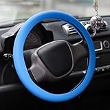 DEIHEI Lenkradbezug Leder Textur Auto Auto Silikon Lenkrad Handschuh Abdeckung Weiche Multi Color Universal Skin Weiche Silikon Lenkradabdeckung Lenkradhülle (Color : 3)