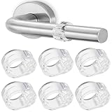 6er Set Türklinkenpuffer,Wandpuffer Anschlagdämpfer Türstopper, Hochelastische Türgriff Schutz,transparente Türstopper, Zum Schutz von Wand und Möbel