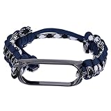 TOYZFRIENDY Zinklegierung Armband Kompatibel Fitness Tracker Verstellbares Geflochtenes Uhrband Leichtes Praktisches Handgelenkband Komfortables Modezubehör